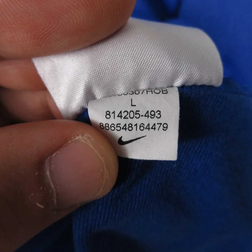 Kentucky Wildcats Sweater Men Large Blue 1/4 Zip Pullover Nike Drifit Basketball